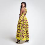 Vestido Longo Africano Ankara Amarelo