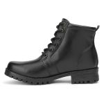 Bota Coturno Casual Feminina Dorf Couro Preto 