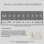 Bota Feminina Cano Alto Dorf Montaria Ajustavel Couro Preto