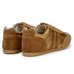 Tenis Feminino Casual Dorf Retro Couro Terra e Bronze