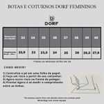 Bota Feminina Cano Alto Dorf Couro Preto 