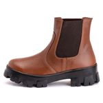 Bota Coturno Feminina Couro Legitimo Mouro - REF: 10 