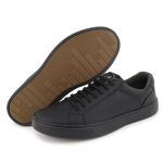 Sapatênis Casual Masculino Couro Sintetico All Black- REF: 1001 