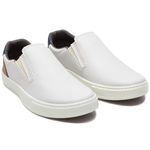 Sapatênis Casual Masculino Slip-On Couro Sintetico Cinza- REF: 1003 