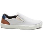Sapatênis Casual Masculino Slip-On Couro Sintetico Cinza- REF: 1003 
