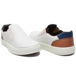 Sapatênis Casual Masculino Slip-On Couro Sintetico Cinza- REF: 1003 