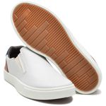Sapatênis Casual Masculino Slip-On Couro Sintetico Cinza- REF: 1003 