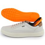 Sapatênis Casual Masculino Couro Sintetico Cinza- REF: 1005 