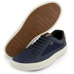 Sapatênis Casual Masculino Couro Sintetico Marrinho- REF: 1005 