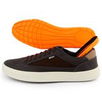 Sapatênis Casual Masculino Couro Sintetico Marrom- REF: 1005 