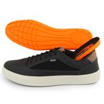 Sapatênis Casual Masculino Couro Sintetico Preto- REF: 1005 