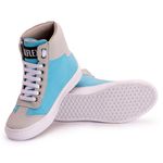 Tênis Sneaker Couro Sintético Azul