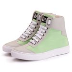 Tênis Sneaker Couro Sintético Verde