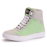 Tênis Sneaker Couro Sintético Verde