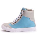 Tênis Sneaker Couro Sintético Azul