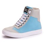 Tênis Sneaker Couro Sintético Azul