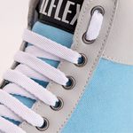 Tênis Sneaker Couro Sintético Azul