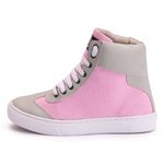 Tênis Sneaker Couro Sintético Rosa