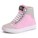 Tênis Sneaker Couro Sintético Rosa