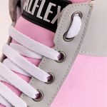 Tênis Sneaker Couro Sintético Rosa