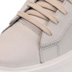 Sapatênis Casual Masculino Couro Legitimo Off White- REF: 60230 