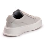 Sapatênis Casual Masculino Couro Legitimo Off White- REF: 60230 