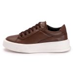 Sapatênis Casual Masculino Couro Legitimo Caramelo- REF: 60230 