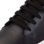 Sapatênis Casual Masculino Couro Legitimo Preto/Branco - REF: 60230 