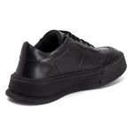 Sapatênis Casual Masculino Couro Legitimo Preto- REF: 60220