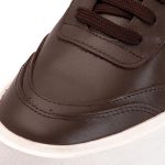 Sapatênis Casual Masculino Couro Legitimo Café- REF: 60220 