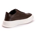 Sapatênis Casual Masculino Couro Legitimo Café- REF: 60220 
