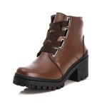 Bota Coturno Feminino Couro Legitimo Mouro - REF: 6744 