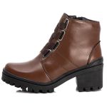 Bota Coturno Feminino Couro Legitimo Mouro - REF: 6744 