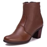 Bota Coturno Feminino Couro Legitimo Mouro - REF: 6807 