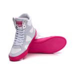 Tenis Sneaker Bawmi Cano Alto Feminino Branco/Pink