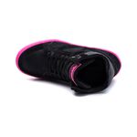 Tenis Sneaker Bawmi Cano Alto Feminino Preto/Pink
