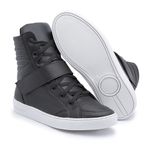 Tenis Vegano Bawmi Cano Alto Feminino Preto com Tira