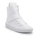 Tenis Vegano Bawmi Cano Alto Feminino Branco com Tira
