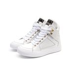 Tenis Sneaker Bawmi Cano Alto Feminino Branco