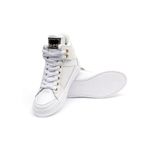 Tenis Sneaker Bawmi Cano Alto Feminino Branco