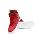 Tenis Sneaker Bawmi Cano Alto Feminino Vermelho