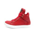 Tenis Sneaker Bawmi Cano Alto Feminino Vermelho