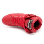 Tenis Sneaker Bawmi Cano Alto Feminino Vermelho