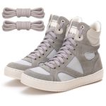 Tenis Sneaker Bawmi Cano Alto Feminino Off White