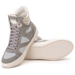 Tenis Sneaker Bawmi Cano Alto Feminino Off White