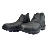 Bota de Segurança Unissex T-Box 02 Preta em Couro, Cano Médio com Elástico Lateral – CA 45.651