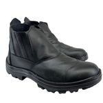 Bota de Segurança Unissex T-Box 02 Preta em Couro, Cano Médio com Elástico Lateral – CA 45.651
