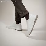 Sapato Masculino Sneaker essence Knit Branco