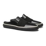 Sapato Masculino Mule Casual Pala Elástico Napa Preto