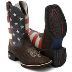 Bota Texana Bandeira USA Estilo Snaker